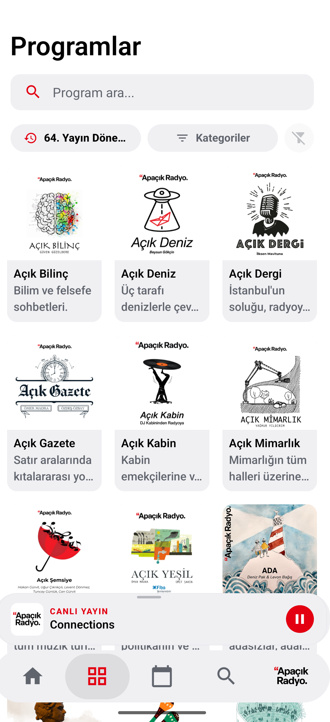 Apaçık Radyo Android uygulaması ekran görüntüsü 4